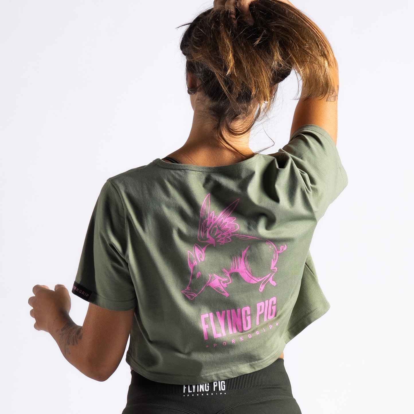 Crop Top FlyingPig Militar Green