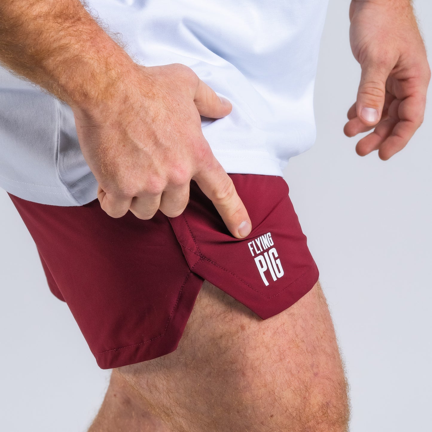 Short deportivo Fly Burdeos