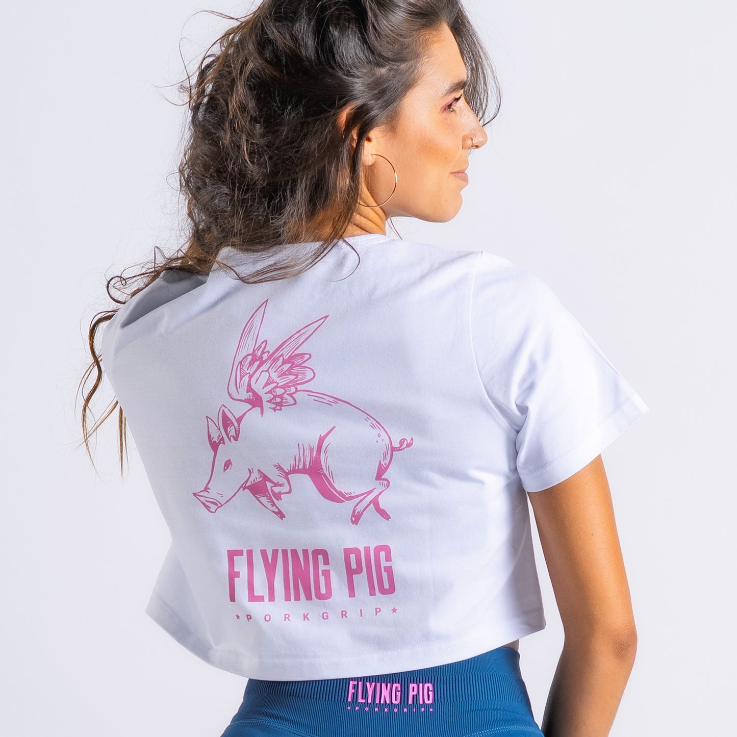 Crop Top FlyingPig White Ice