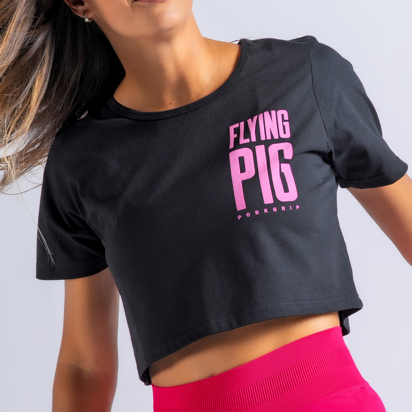 Crop Top FlyingPig Black