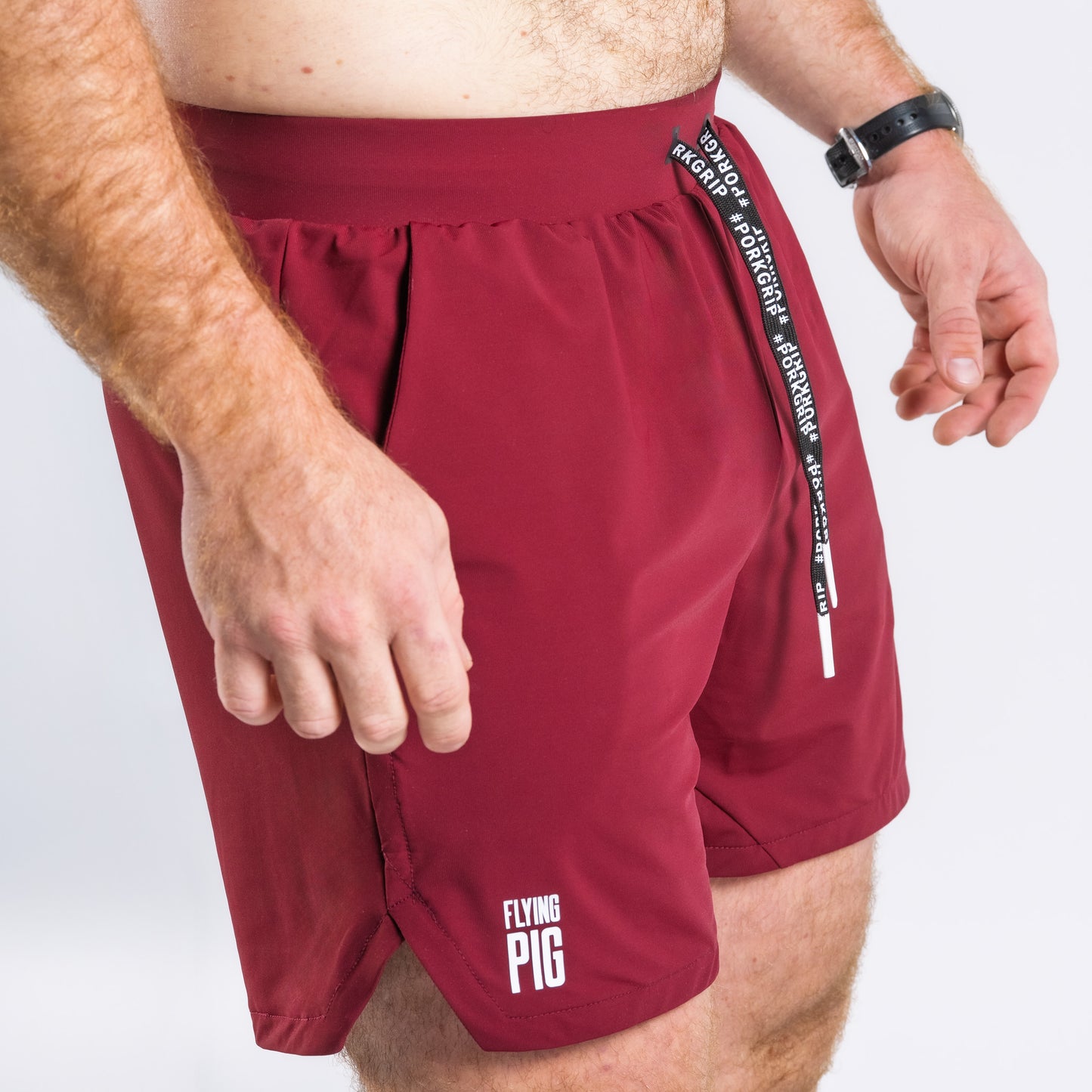Short deportivo Fly Burdeos