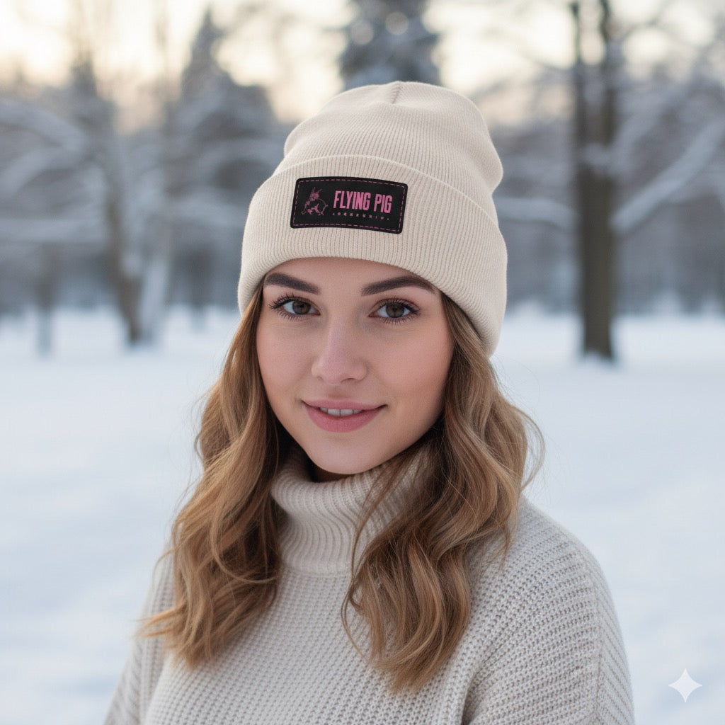 ARCTIC PIG Almond — Winter Beanie