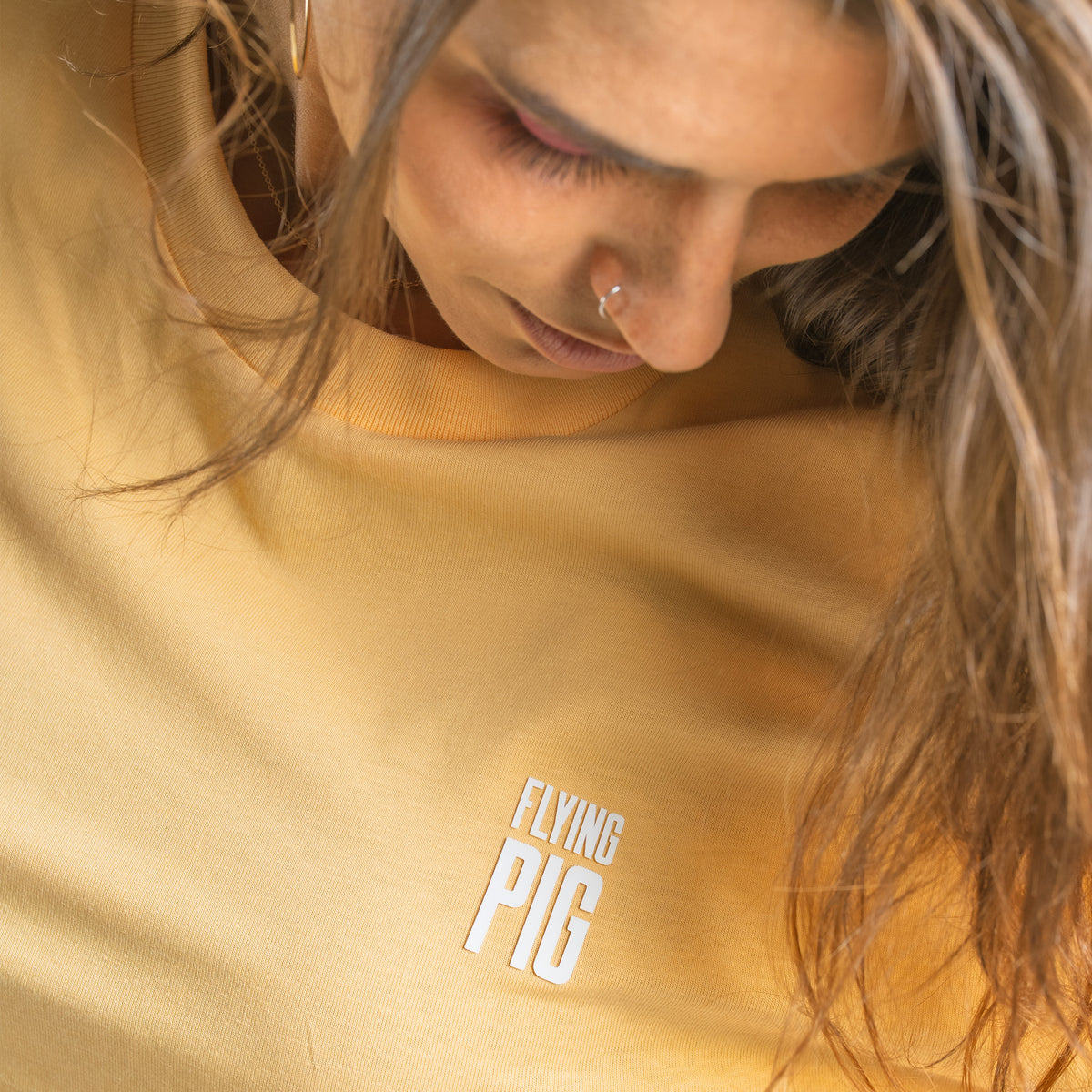 Camiseta manga corta UNISEX AMARILLA