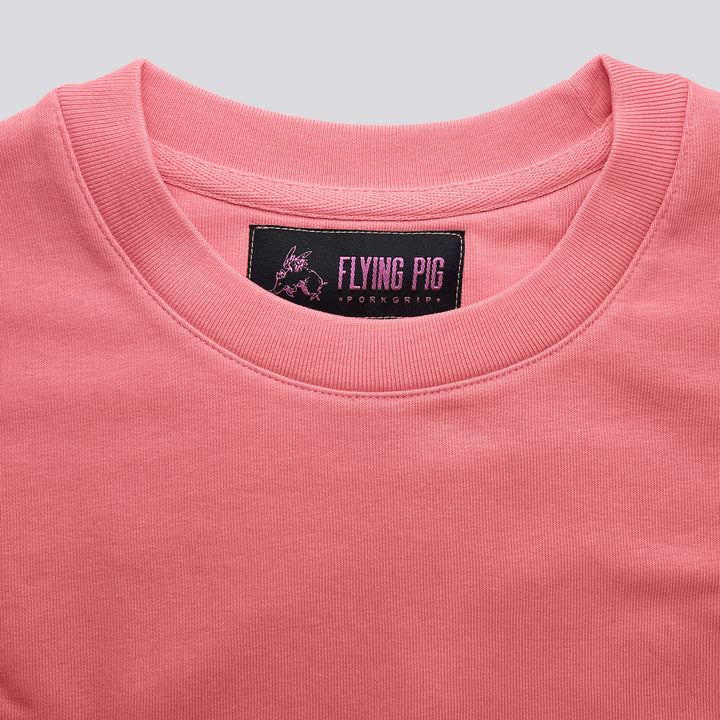 SUDADERA ROSA "FLY, PIGGY"