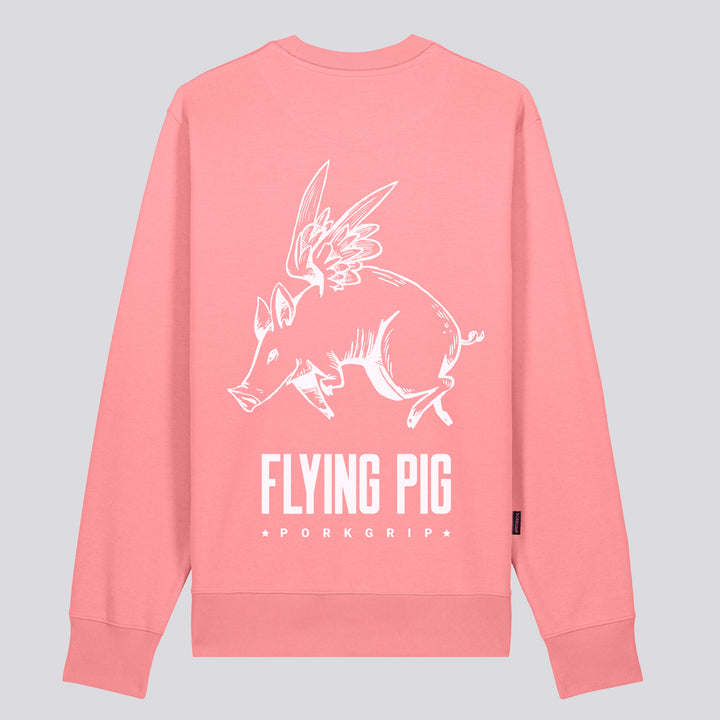 SUDADERA ROSA "FLY, PIGGY"