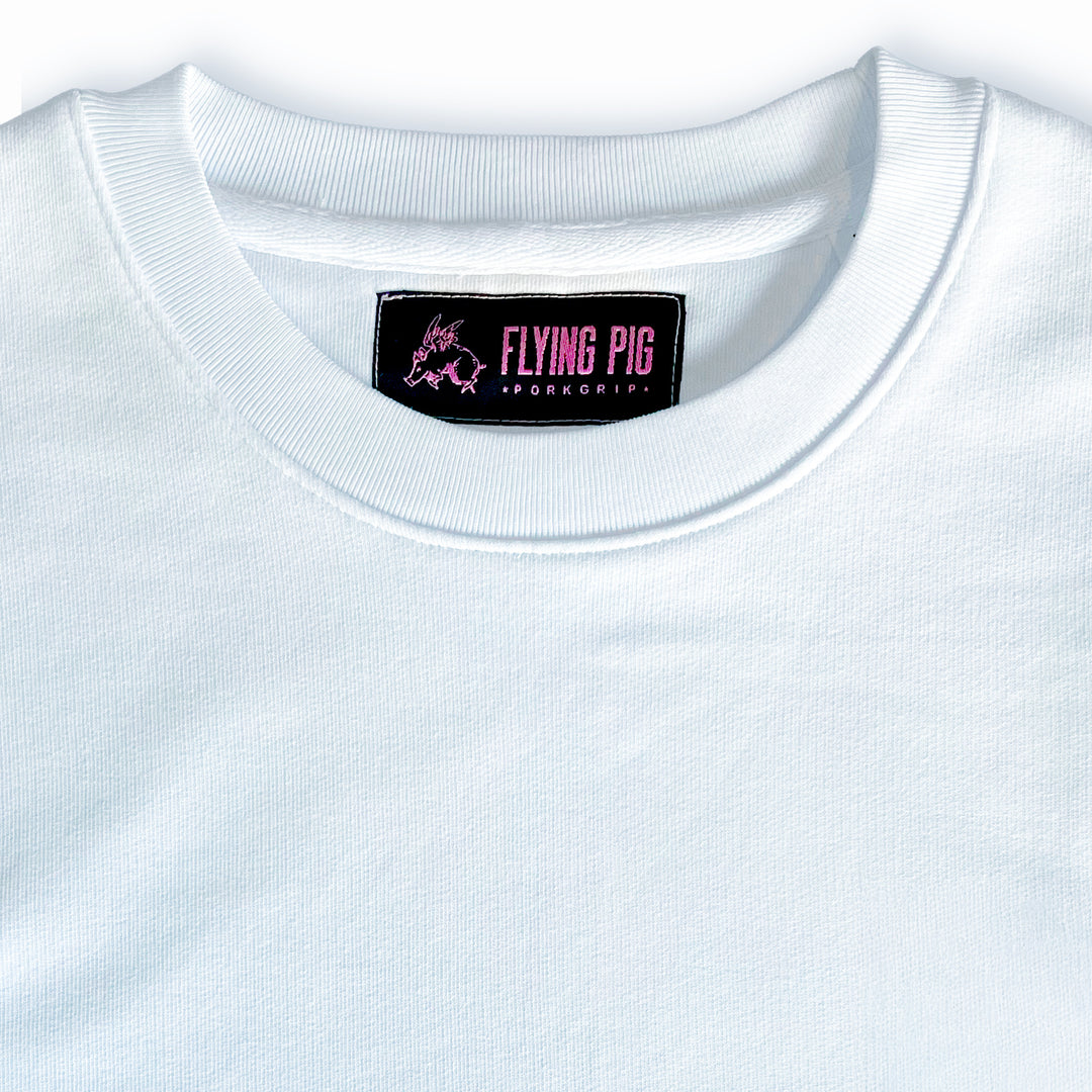 SUDADERA BLANCA "FLY, PIGGY"