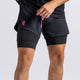 Fly sports shorts with black mesh