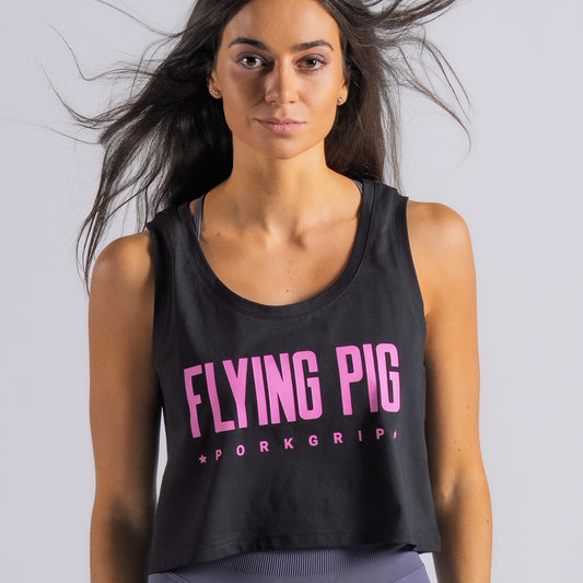 Crop tirantes Black