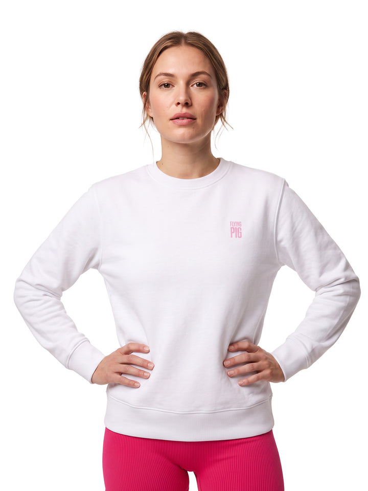 SUDADERA BLANCA "FLY, PIGGY"