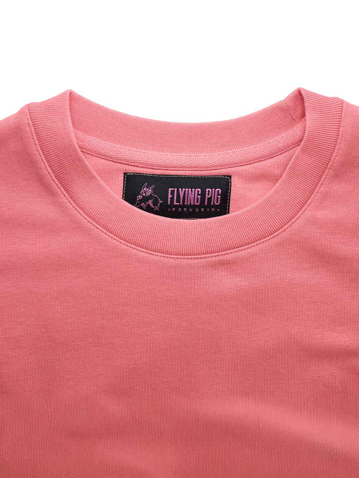 SUDADERA ROSA "FLY, PIGGY"