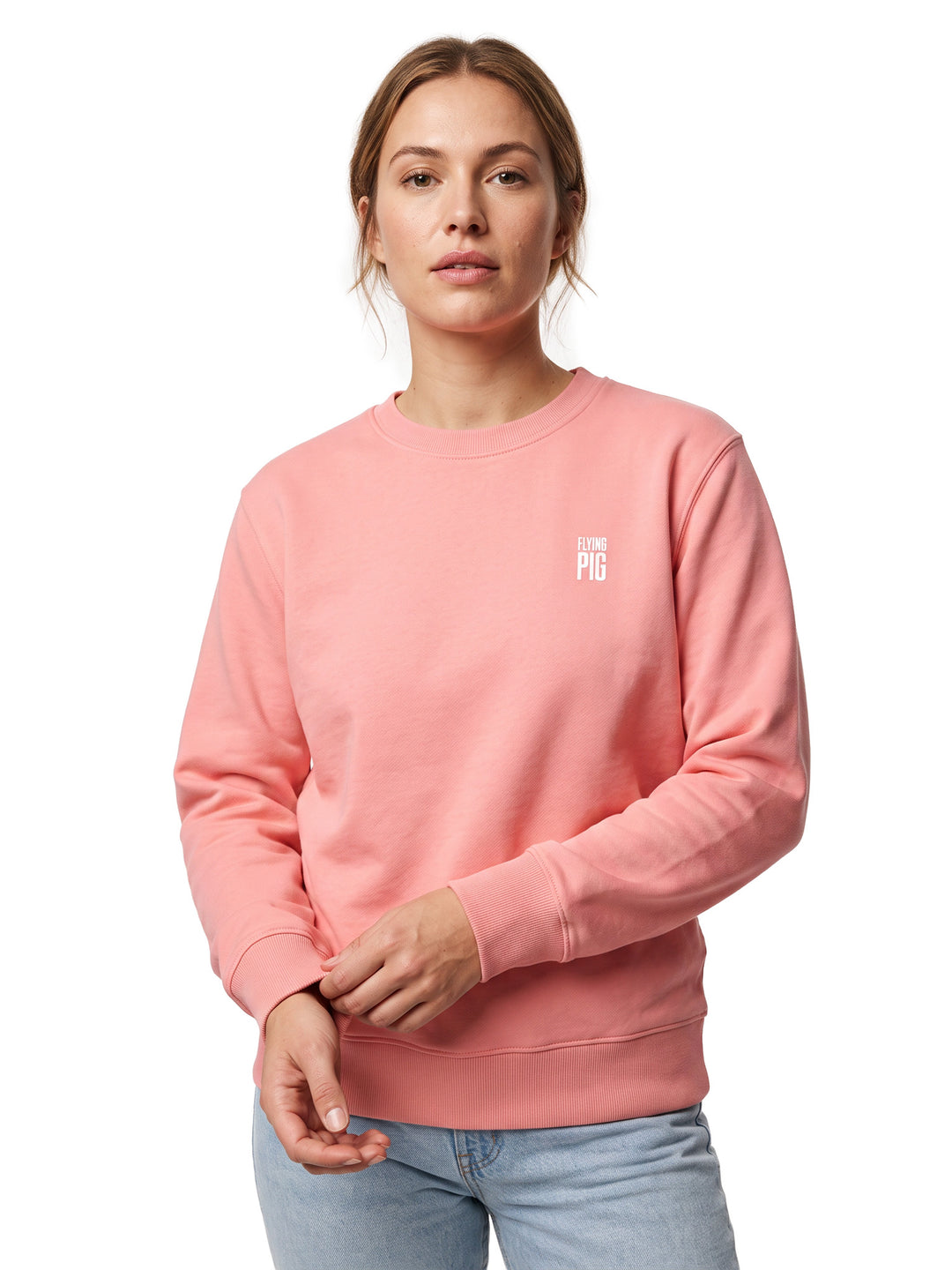 SUDADERA ROSA "FLY, PIGGY"