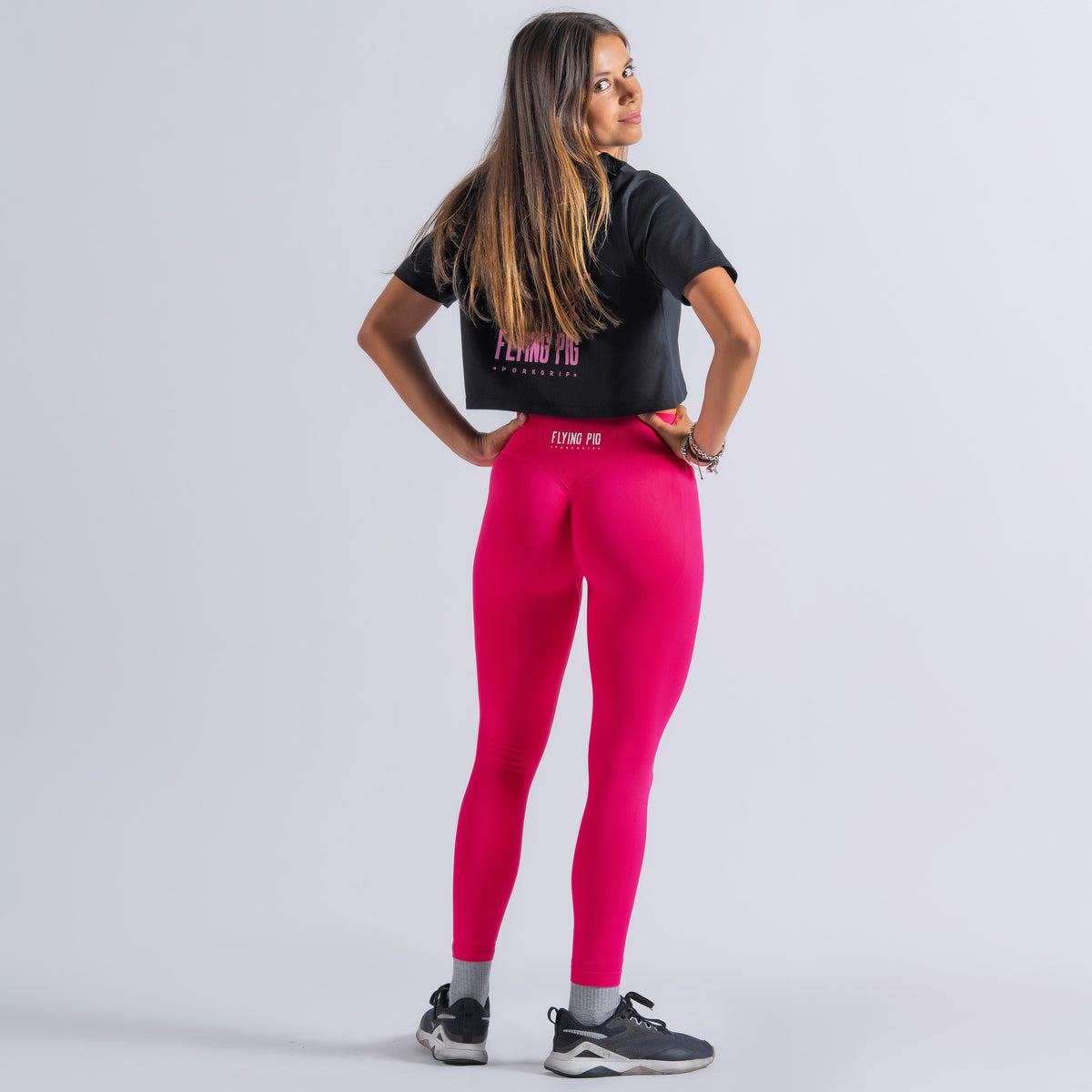 FlyingPig Pink Push up Long Mesh
