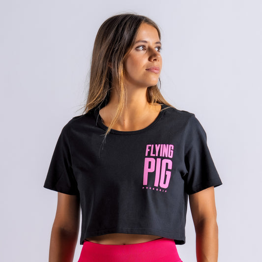 Crop Top FlyingPig Black