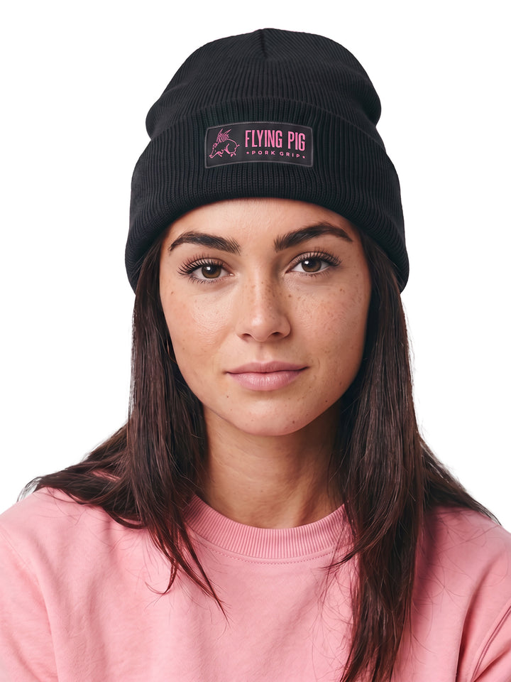 ARCTIC PIG Black — Winter Beanie
