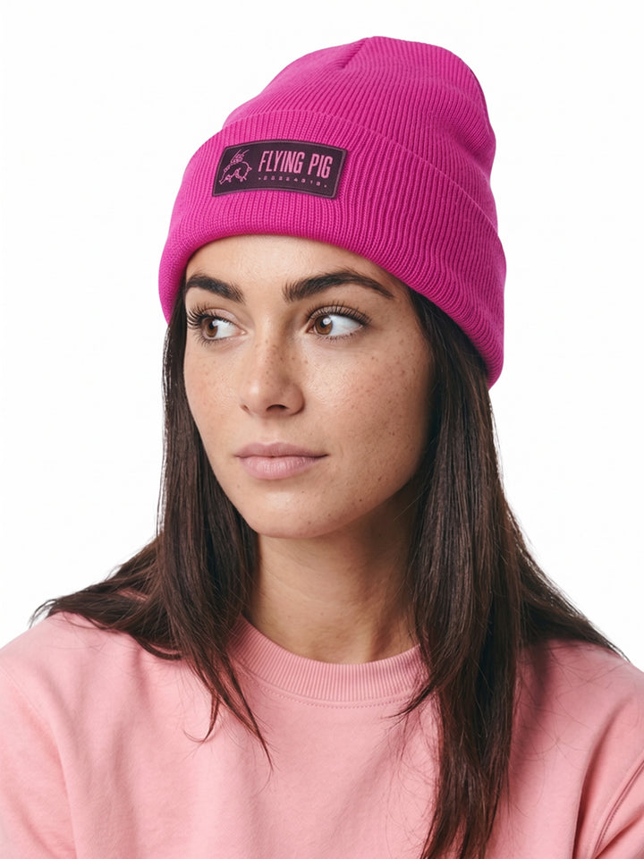 ARCTIC PIG Fuchsia — Winter Beanie