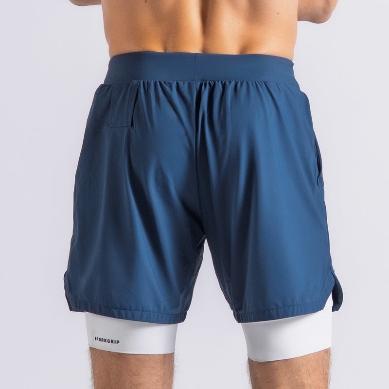 Short deportivo Fly con malla Azul